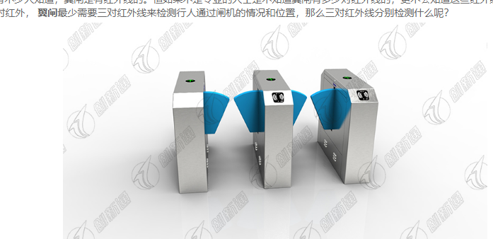 標準翼閘有幾對紅外線？