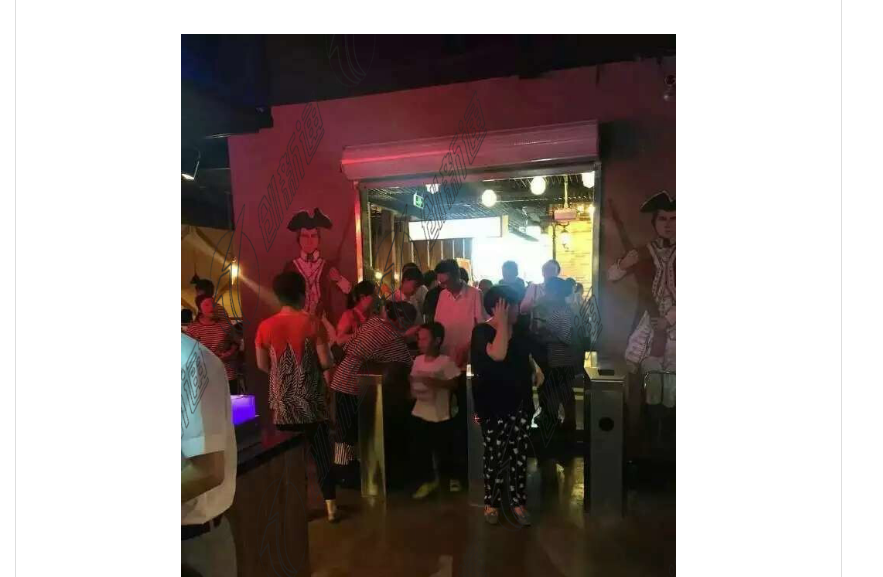 創(chuàng)新通寧波加勒自助餐廳尖角翼閘（硬翼）案例